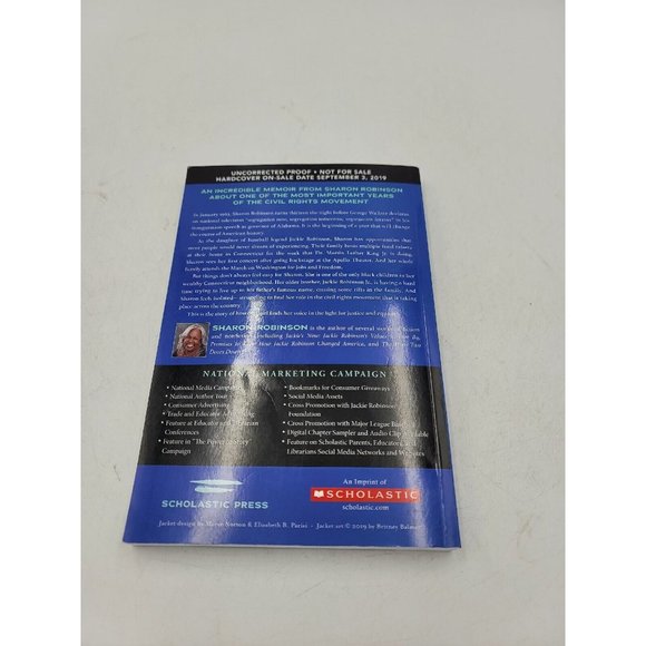 Book Child of the Dream Sharon Robinson Memoir 1963 MLK Inspired Uncorrected A1 - Picture 8 of 10